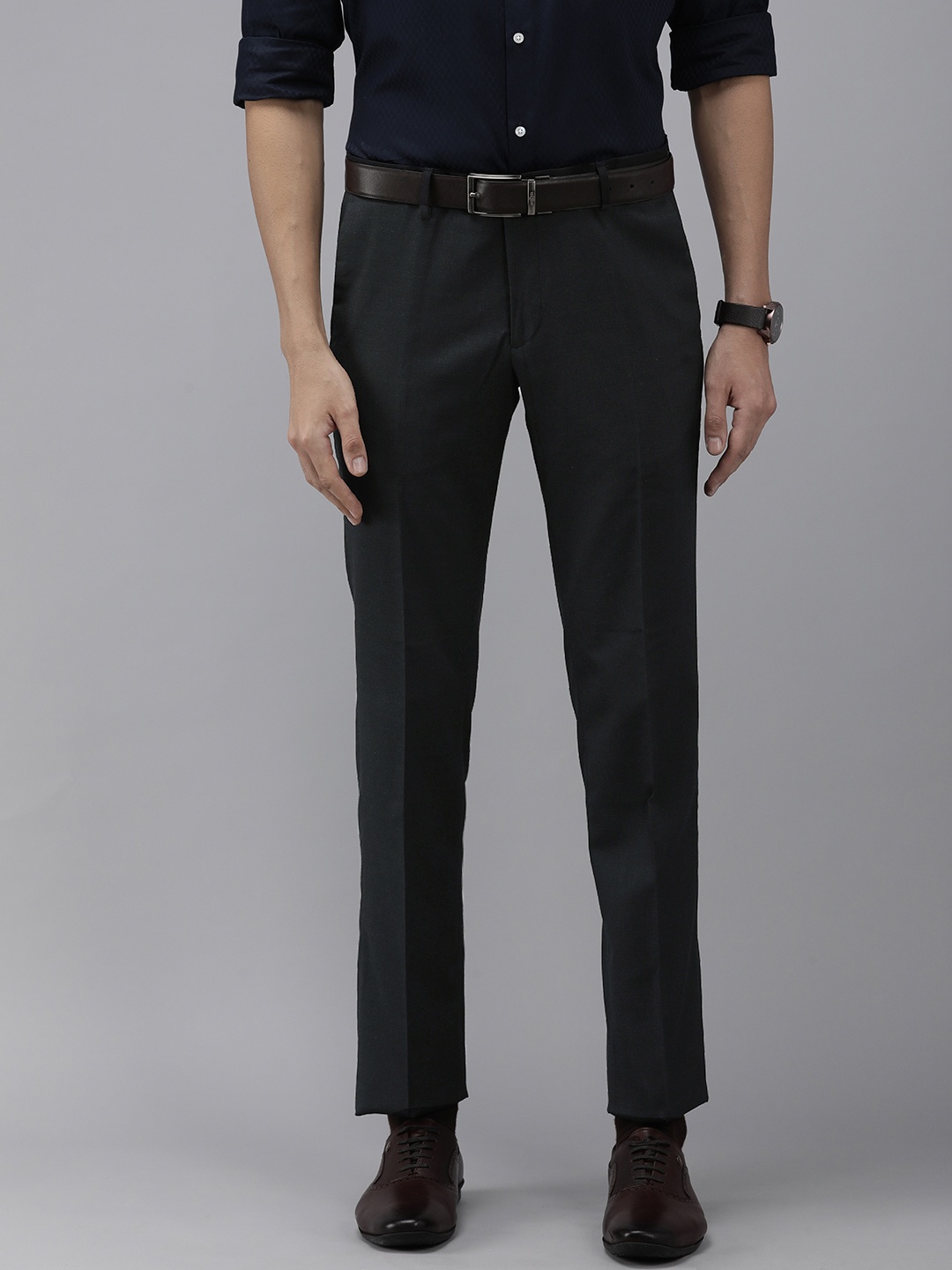 

Arrow Men Black Originals Hudson Tailored Fit Trousers