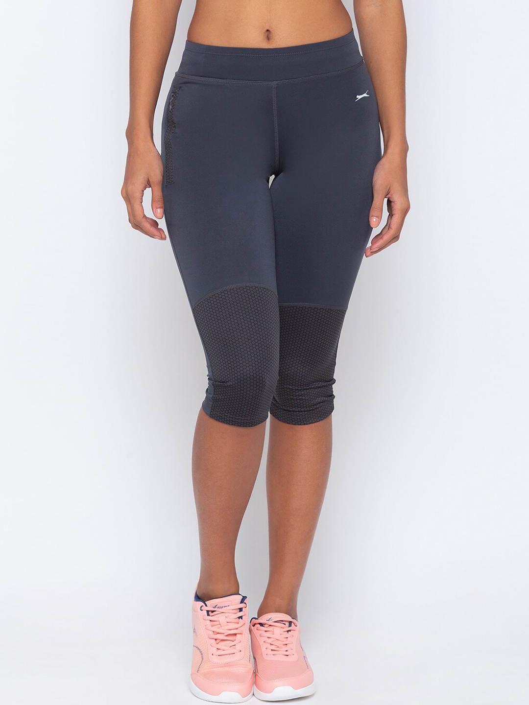 

Black Panther Women Charcoal Slim Fit Capris