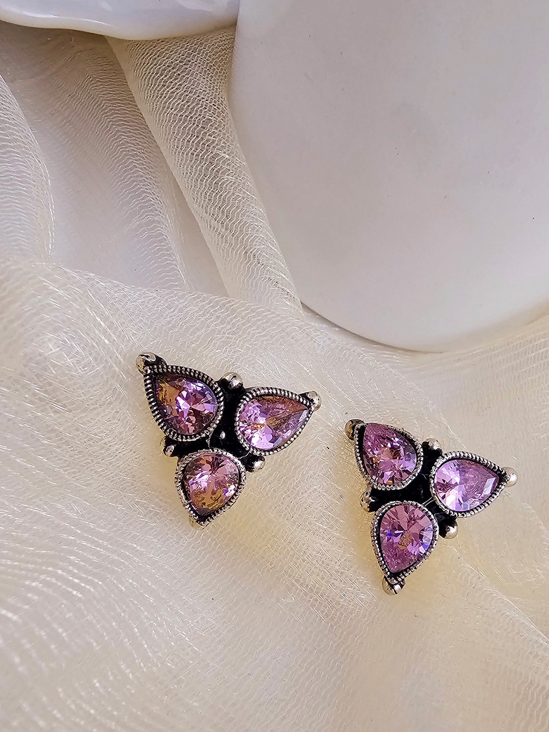 

Binnis Wardrobe Pink Contemporary Studs Earrings