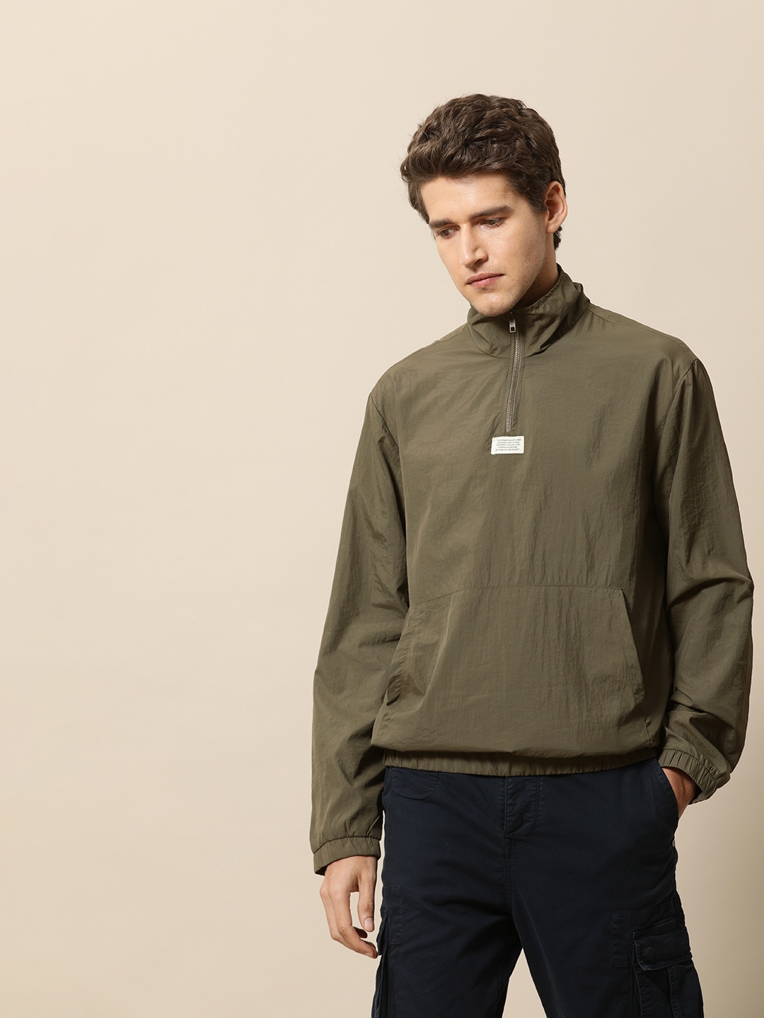

Mr Bowerbird Half Zipper Sweatshirt, Olive