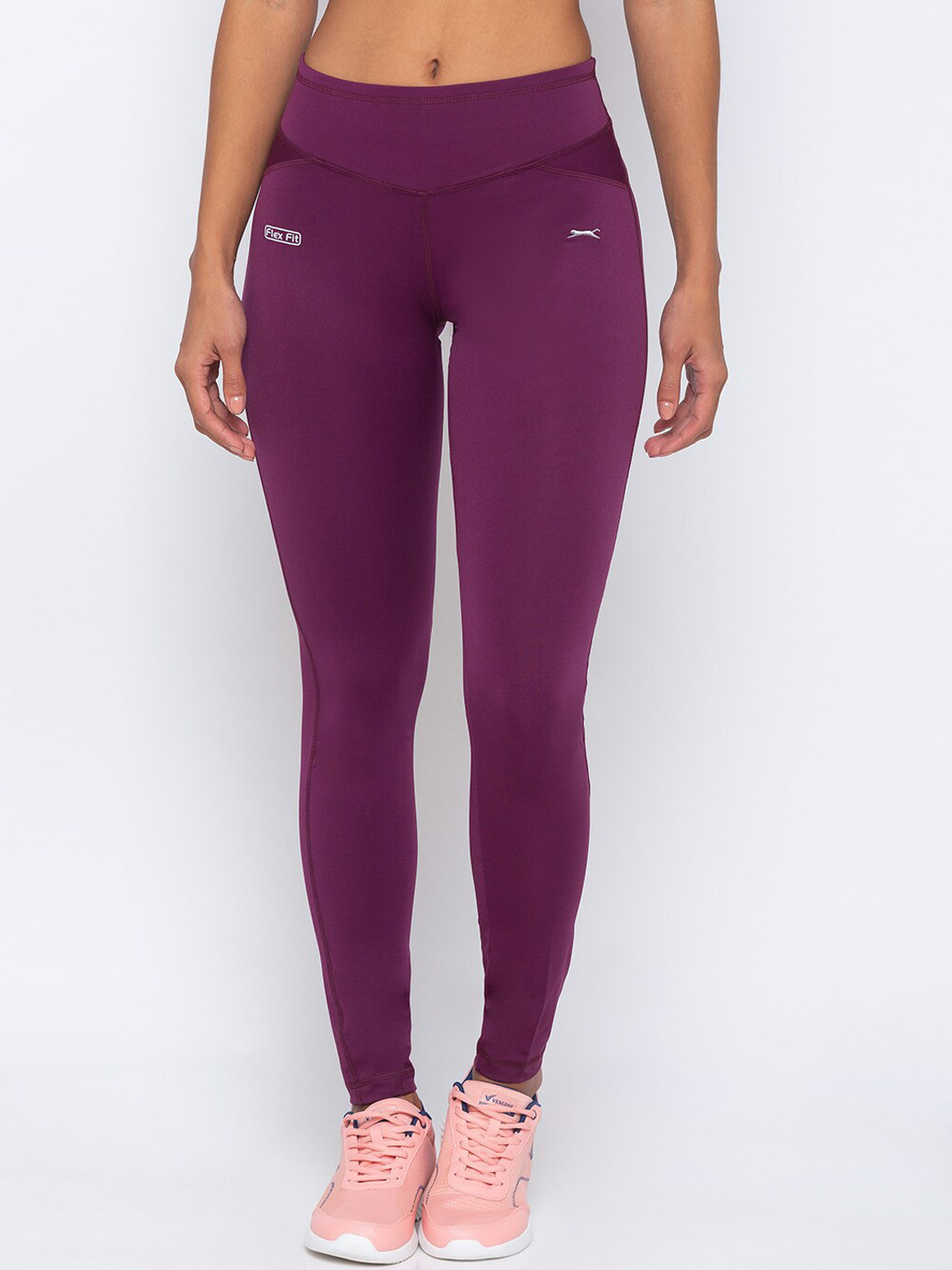 

Black Panther Women Purple Solid Slim Fit Yoga Tights