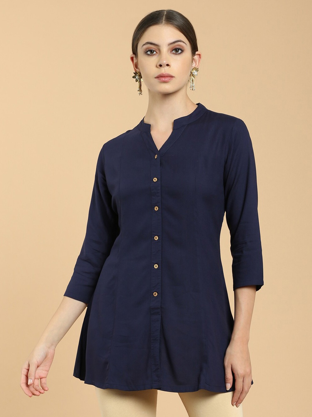 

Soch Women Navy Blue Tunics