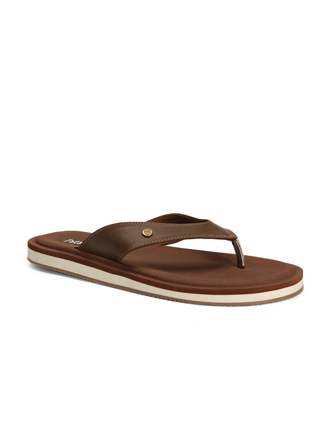 

Bata Men Tan Thong Flip Flops