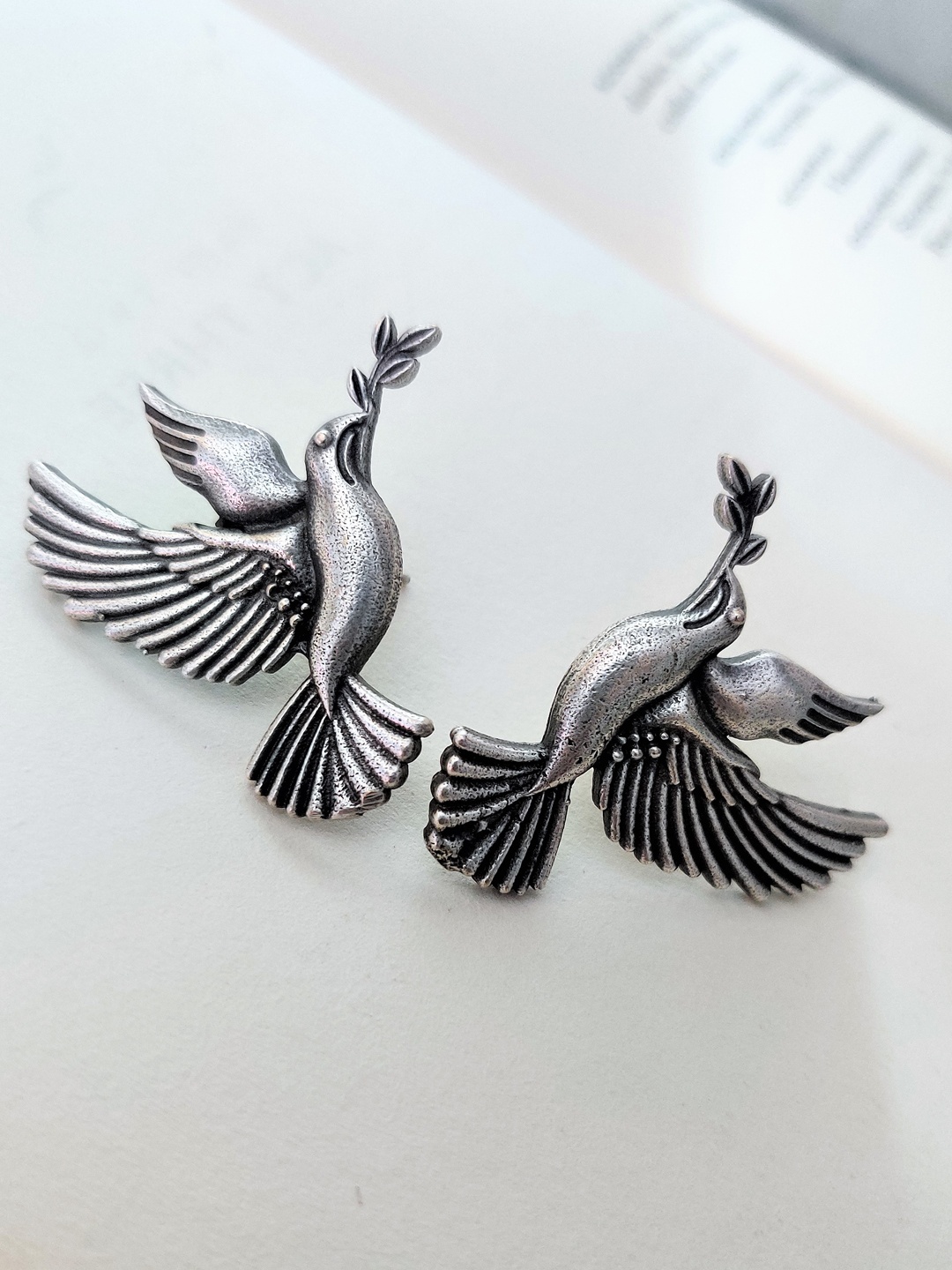 

Binnis Wardrobe Silver-Toned Contemporary Studs Earrings