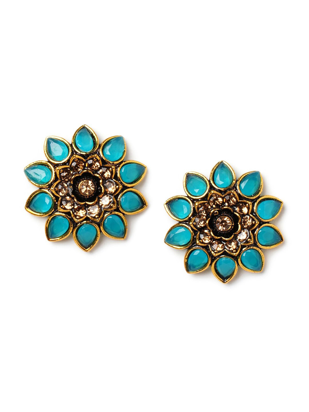 

Binnis Wardrobe Blue Contemporary Studs Earrings