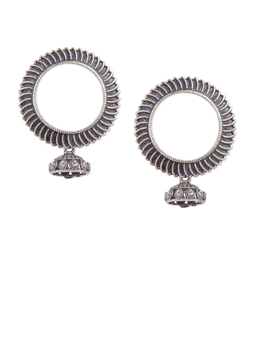 

Binnis Wardrobe Silver-Toned Contemporary Drop Earrings