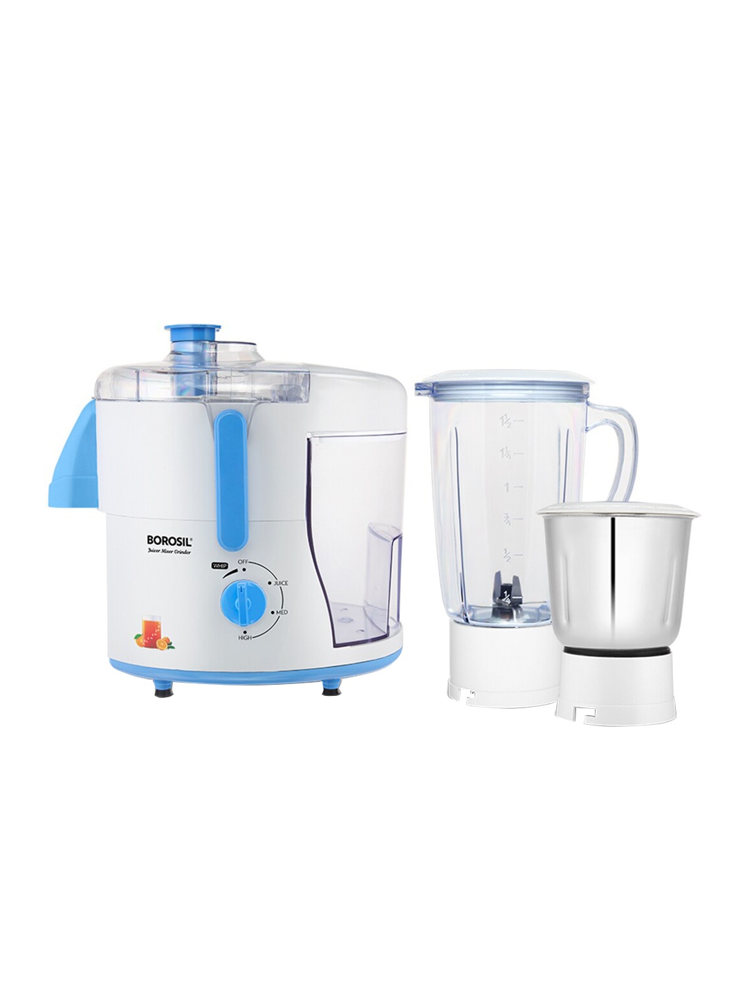 

BOROSIL White Primus II 500 Watt 2 Jars Juicer Mixer Grinder