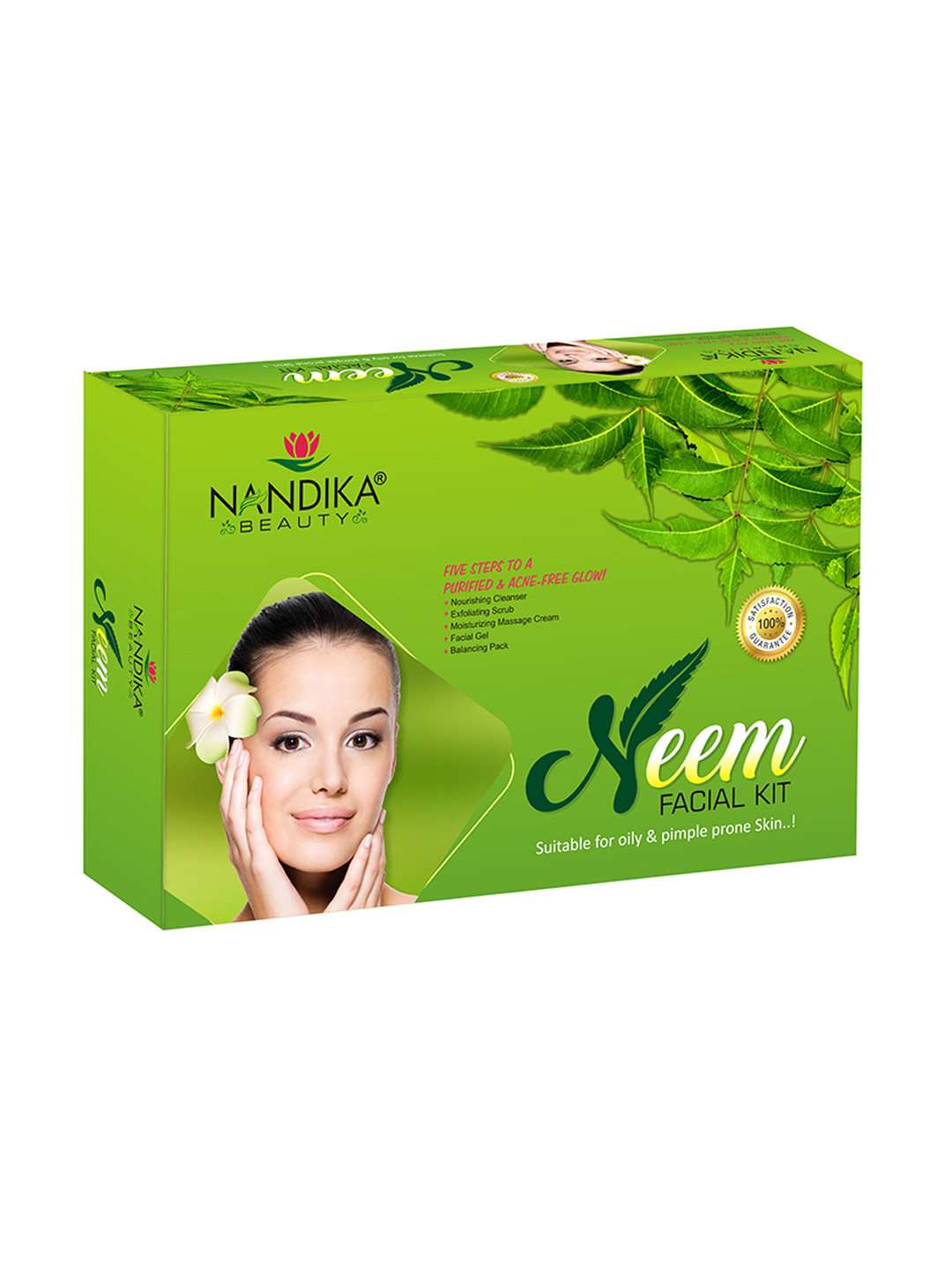 

NANDIKA BEAUTY Unisex Neem Facial Kit for Oily & Acne Prone Skin - 310g, Green