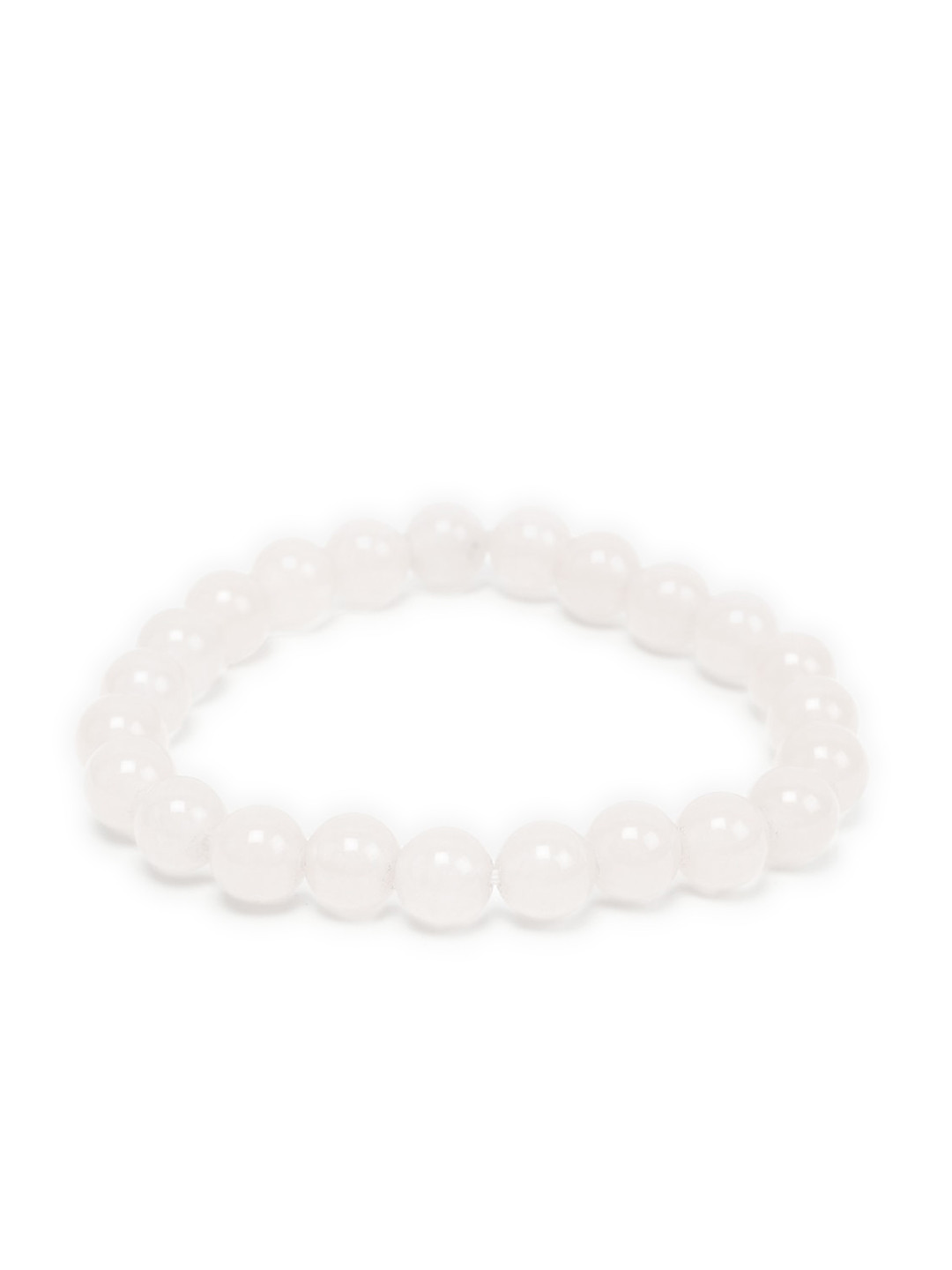 

BuckleUp Unisex White Agate Bracelet