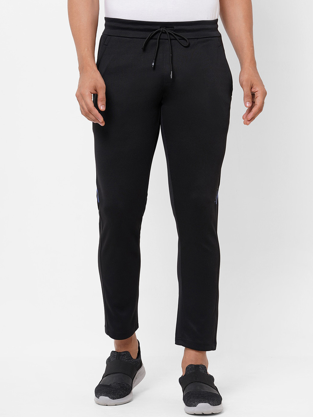 

Sweet Dreams Men Black Solid Cotton Track Pants
