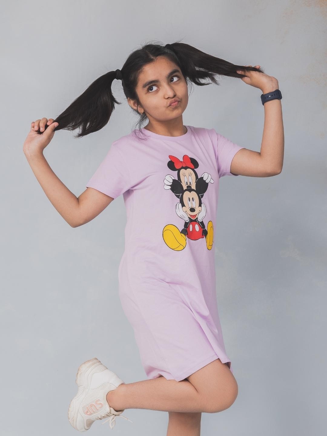 

Nap Chief Lavender Disney Mickey & Minnie T-shirt Dress
