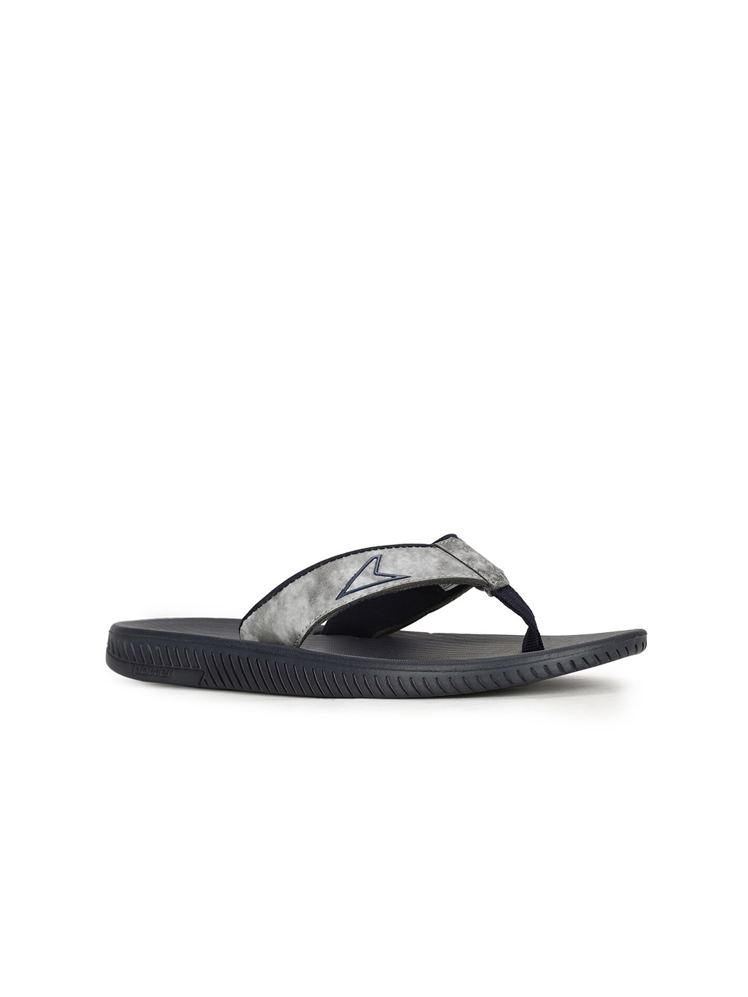 

Power Men Black & Grey Printed Thong Flip-Flops