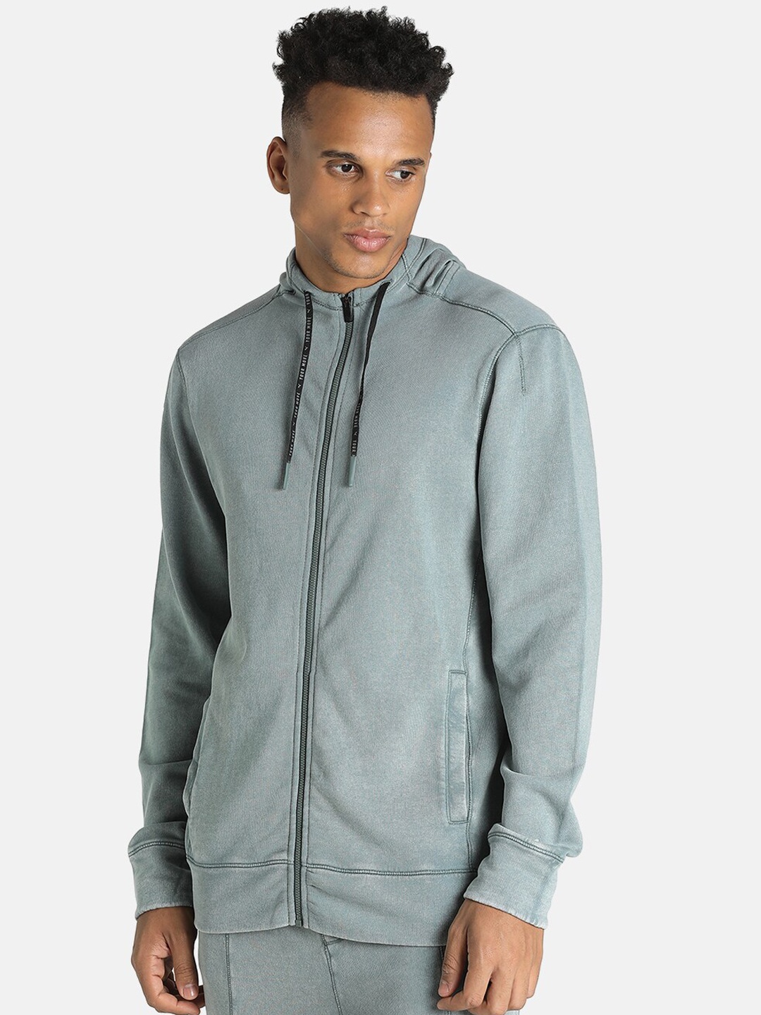 

Puma Men Green Yoga Performance Wash Track Jacket