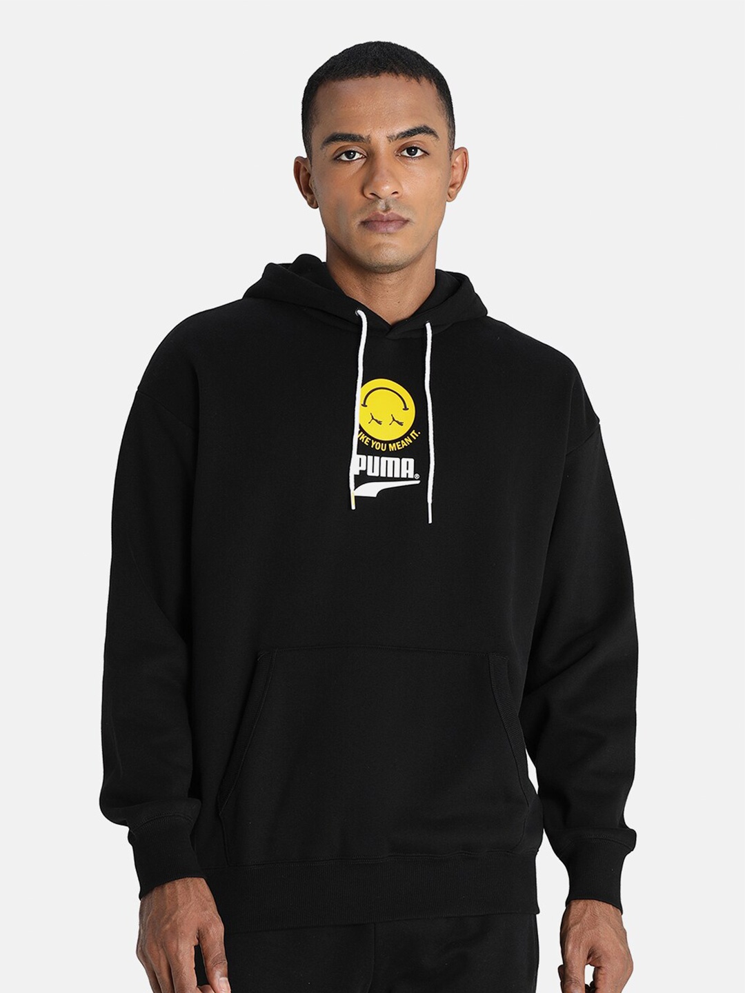 

Puma Unisex Black Printed Club Relaxed Fit Hoodie