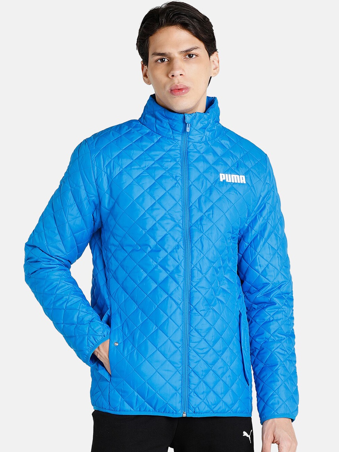 

Puma Men Blue Quilted Jacket