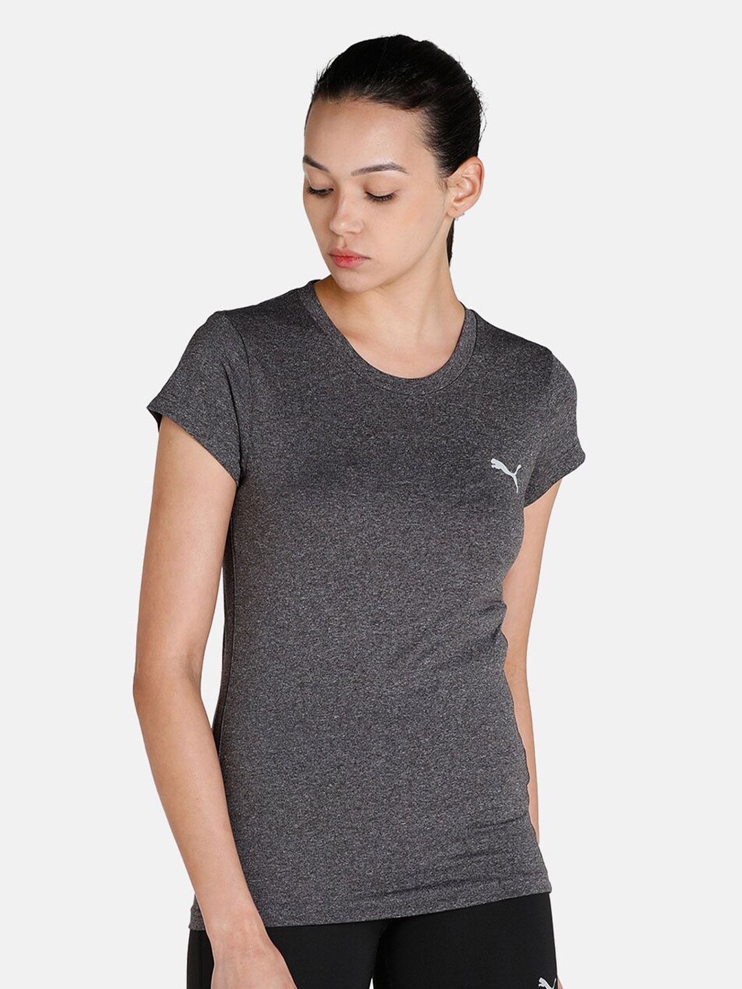 

Puma Women Slim Fit Active T-shirt, Grey