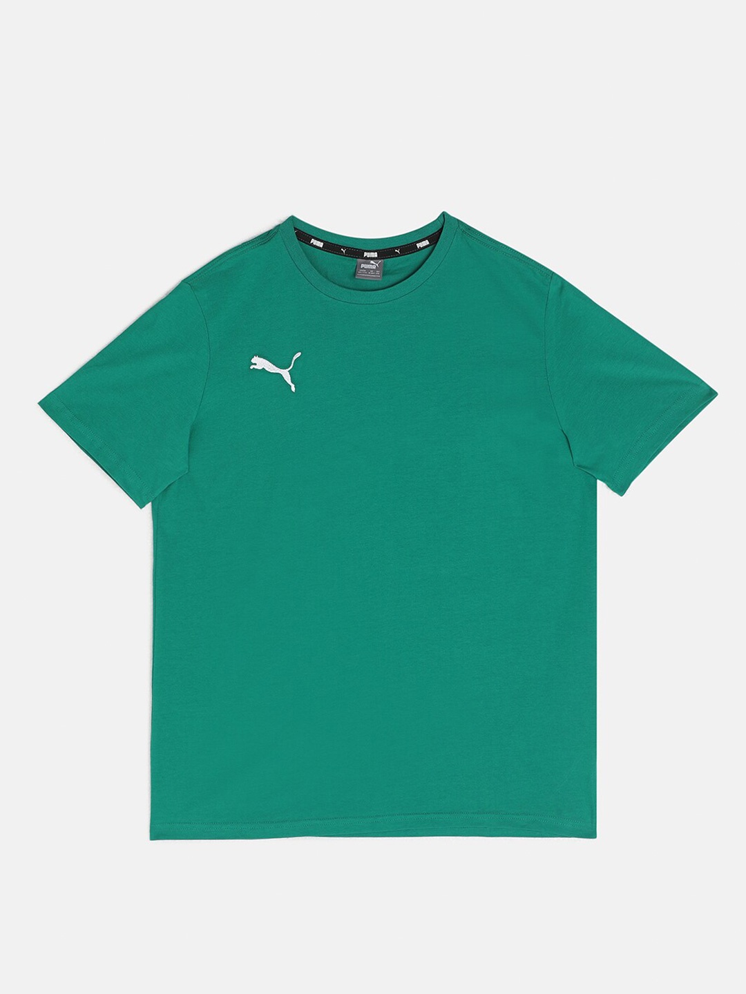 

Puma Kids Green Brand Logo teamGOAL Printed Cotton T-shirt