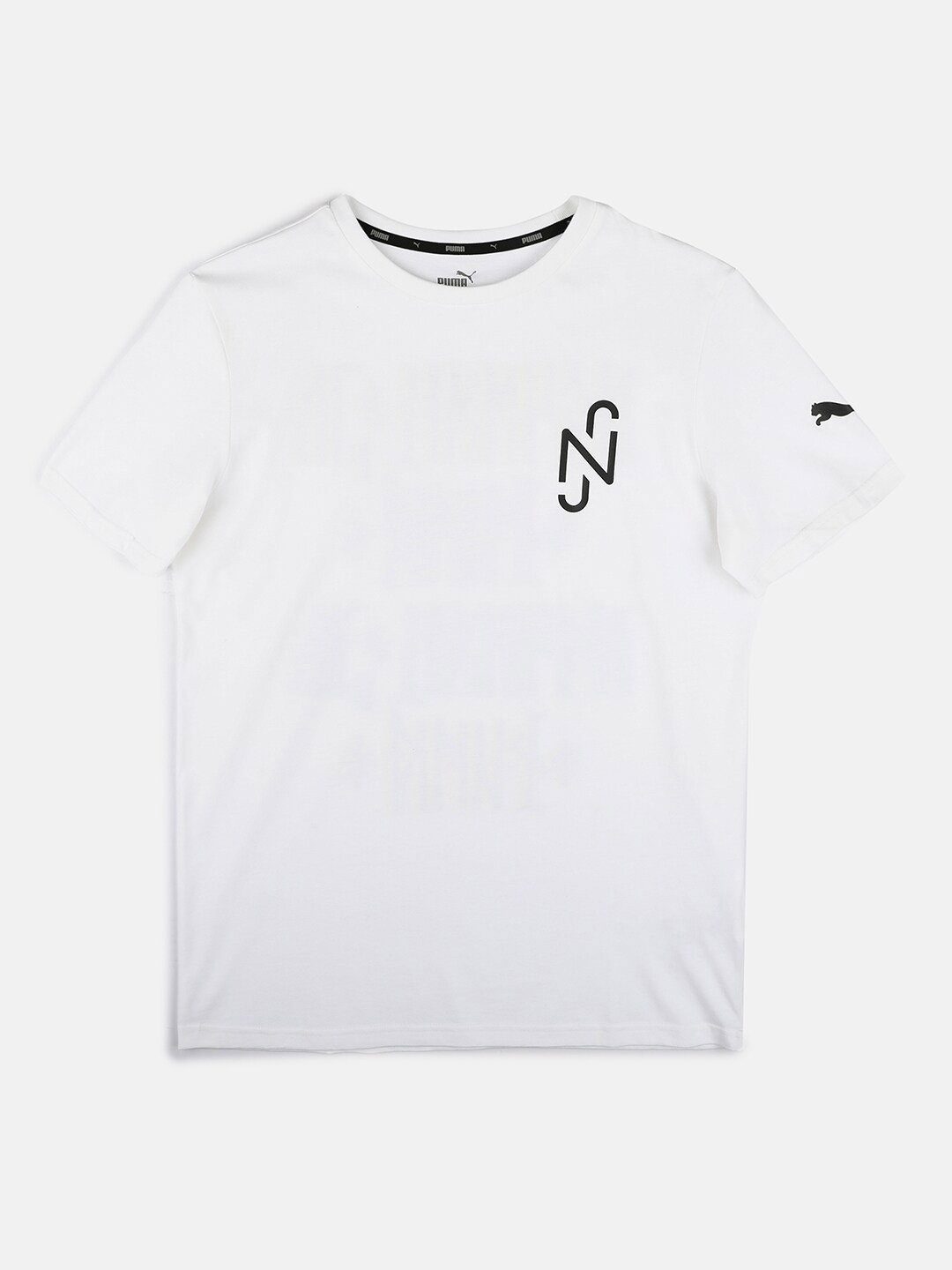 

Puma Kids White Printed Neymar Jr. Copa Cotton Regular Fit T-shirt