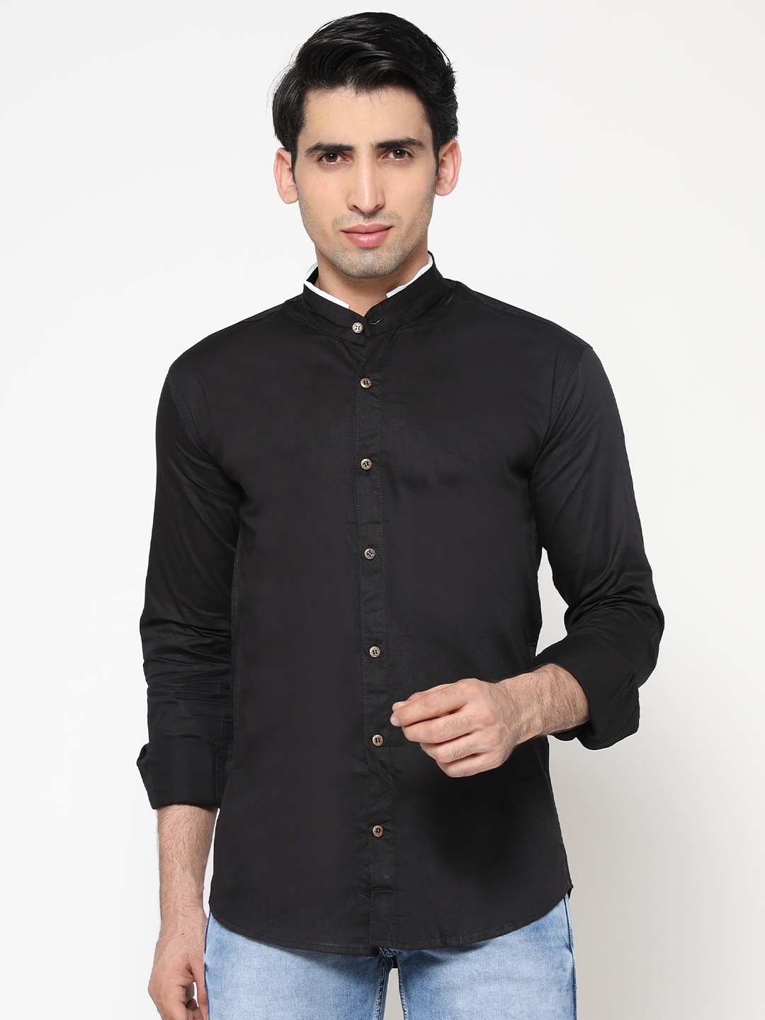 

INLERA Men Black Comfort Casual Shirt