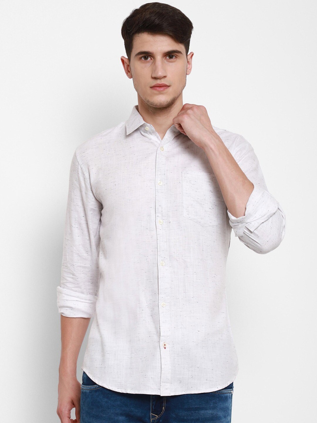 

Cape Canary Men White Casual Shirt