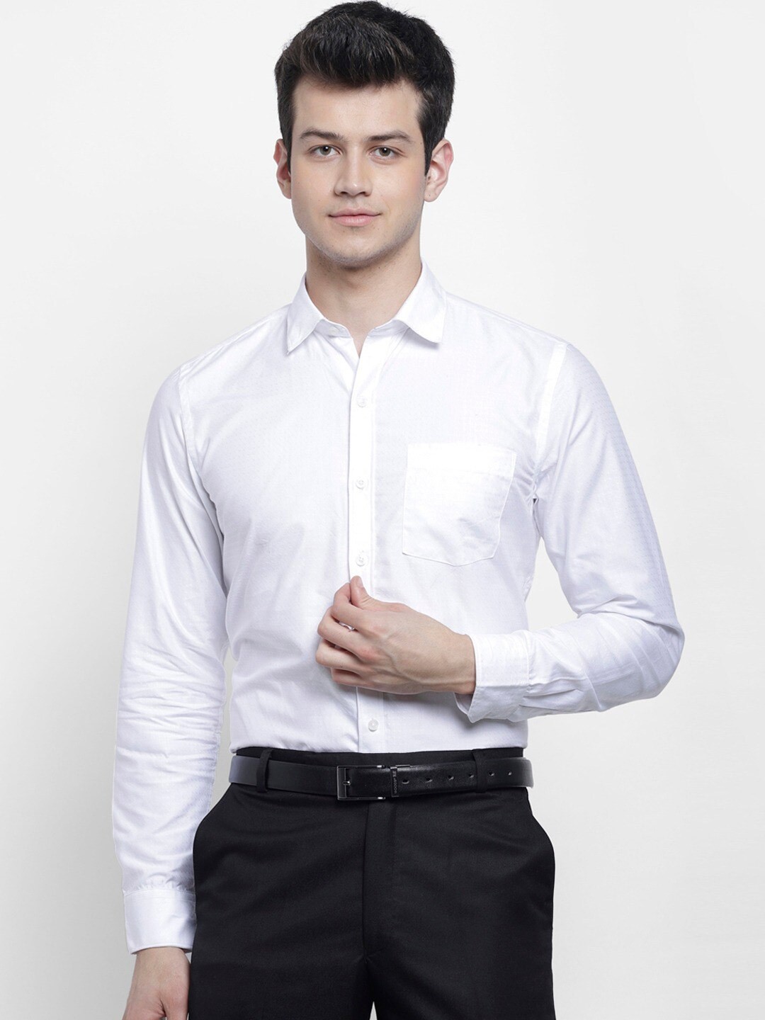 

cape canary Men White Regular Fit Formal Shirt