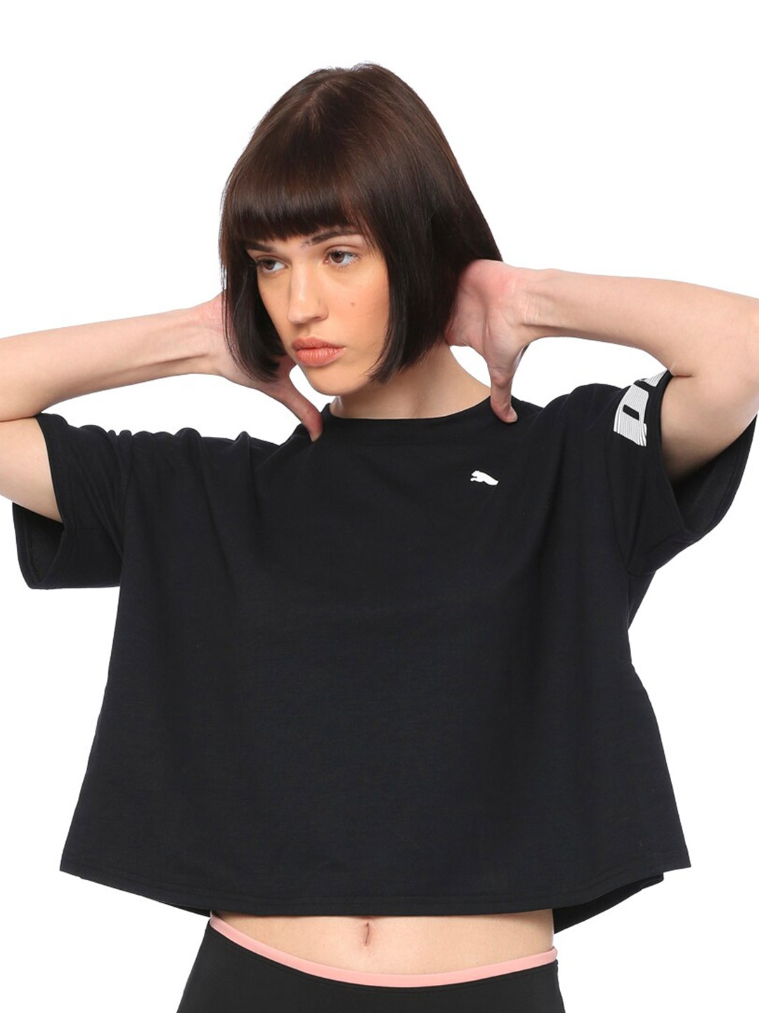 

Puma Women Black Printed Modern Sport dryCELL Sweatshirt