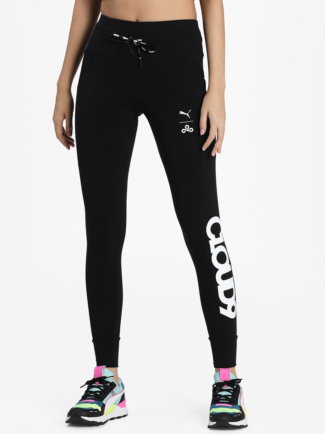 

Puma Women Black Printed Cloud 9 Corrupted Leggings