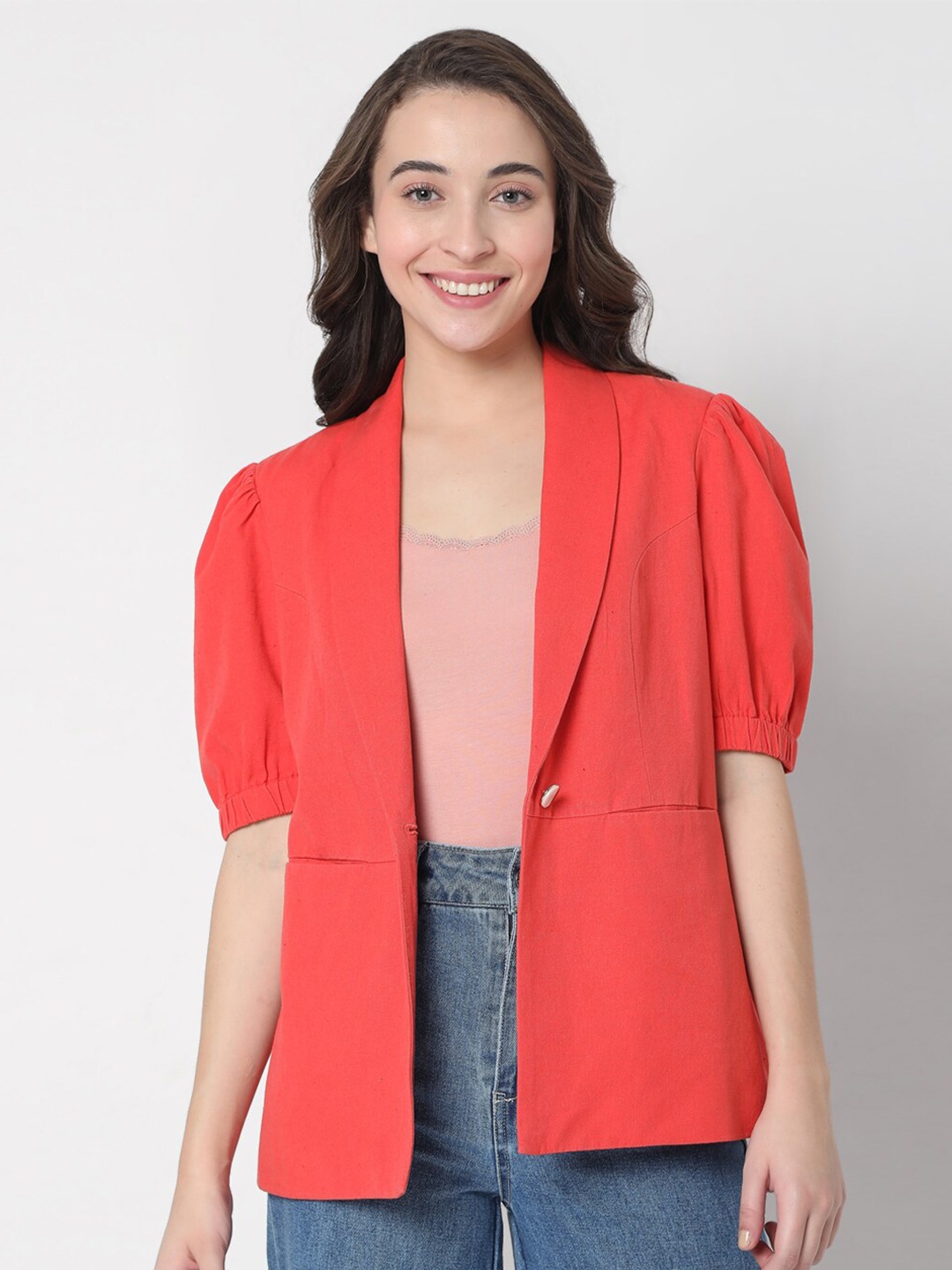 

Vero Moda Women Pink Tailored Jacket