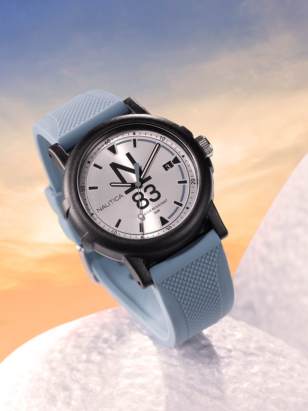 

Nautica Men Silver-Toned Analogue Watch NAPEPS105
