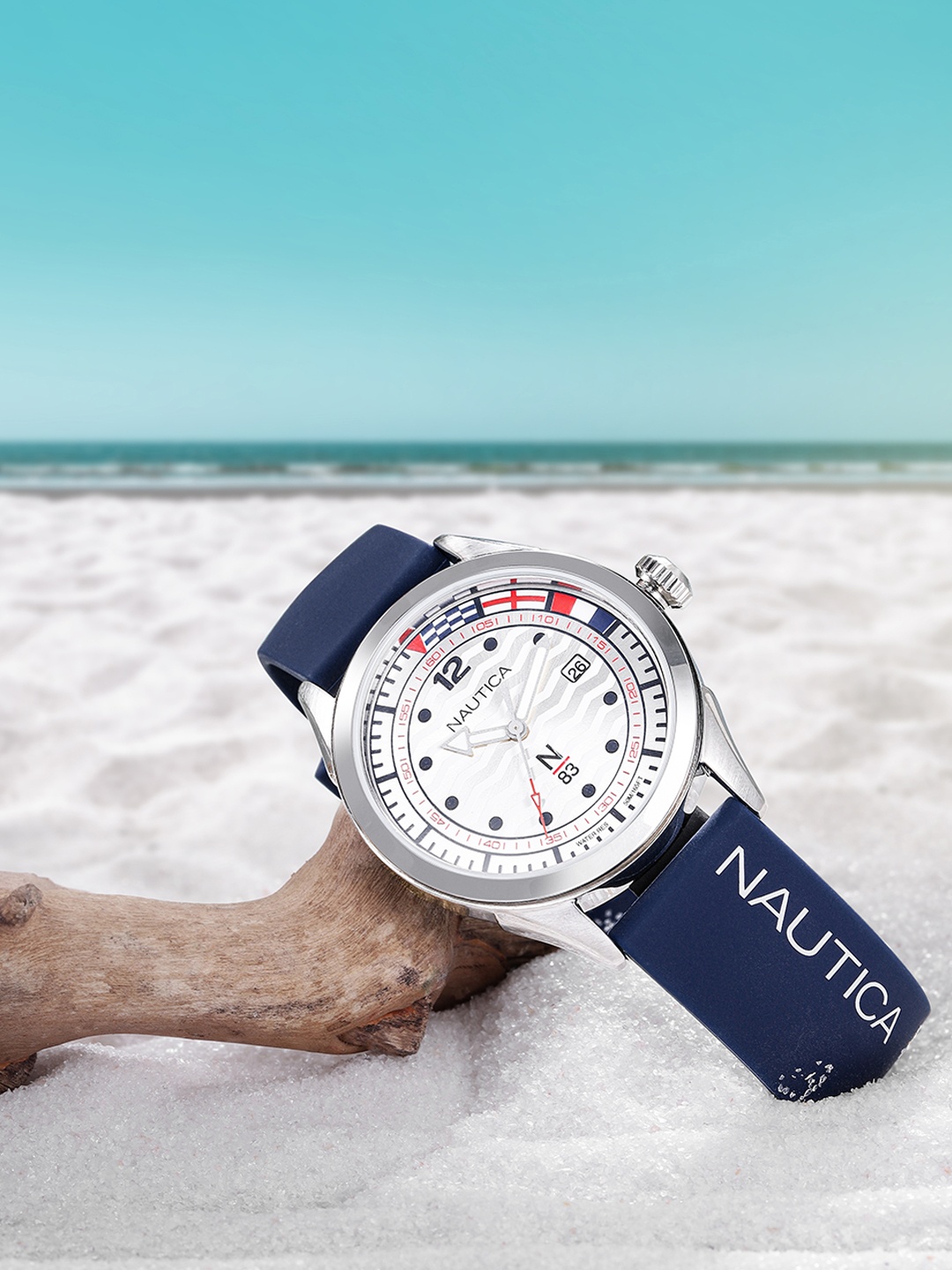 

Nautica Men Silver-Toned Printed Analogue Watch NAPHBF011