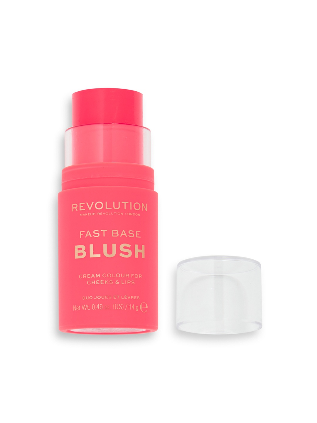 

Makeup Revolution London Fast Base Cream Colour Blush Stick for Cheeks & Lips - Bloom, Pink