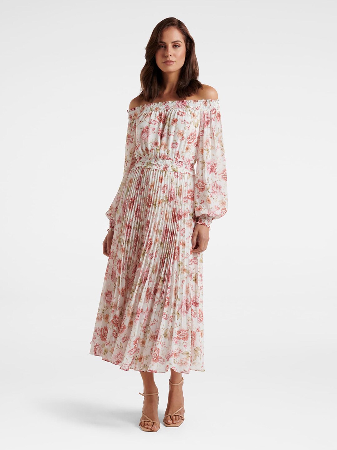 

Forever New Pink Floral Maxi Dress