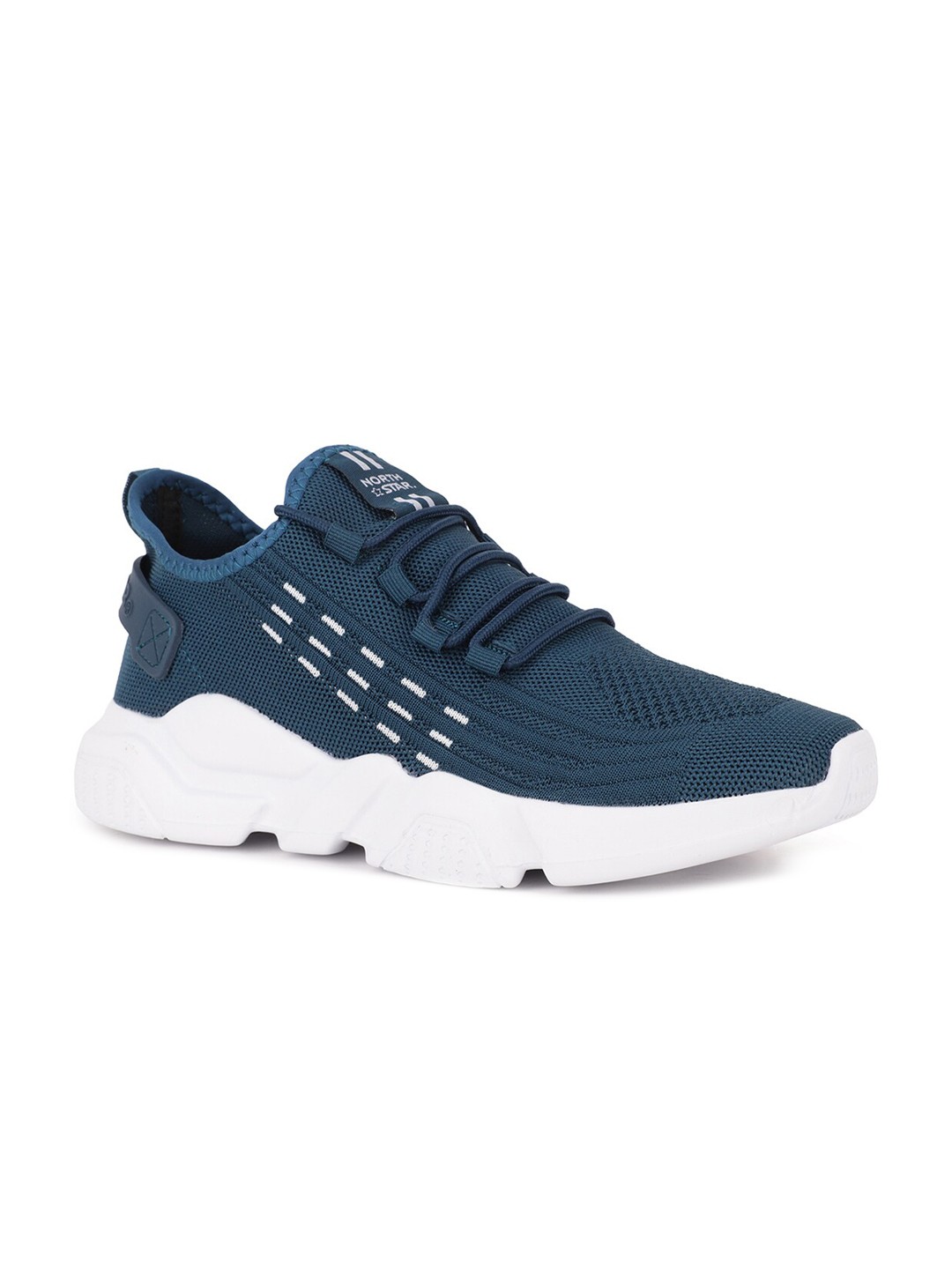

North Star Men Blue Woven Design Sneakers