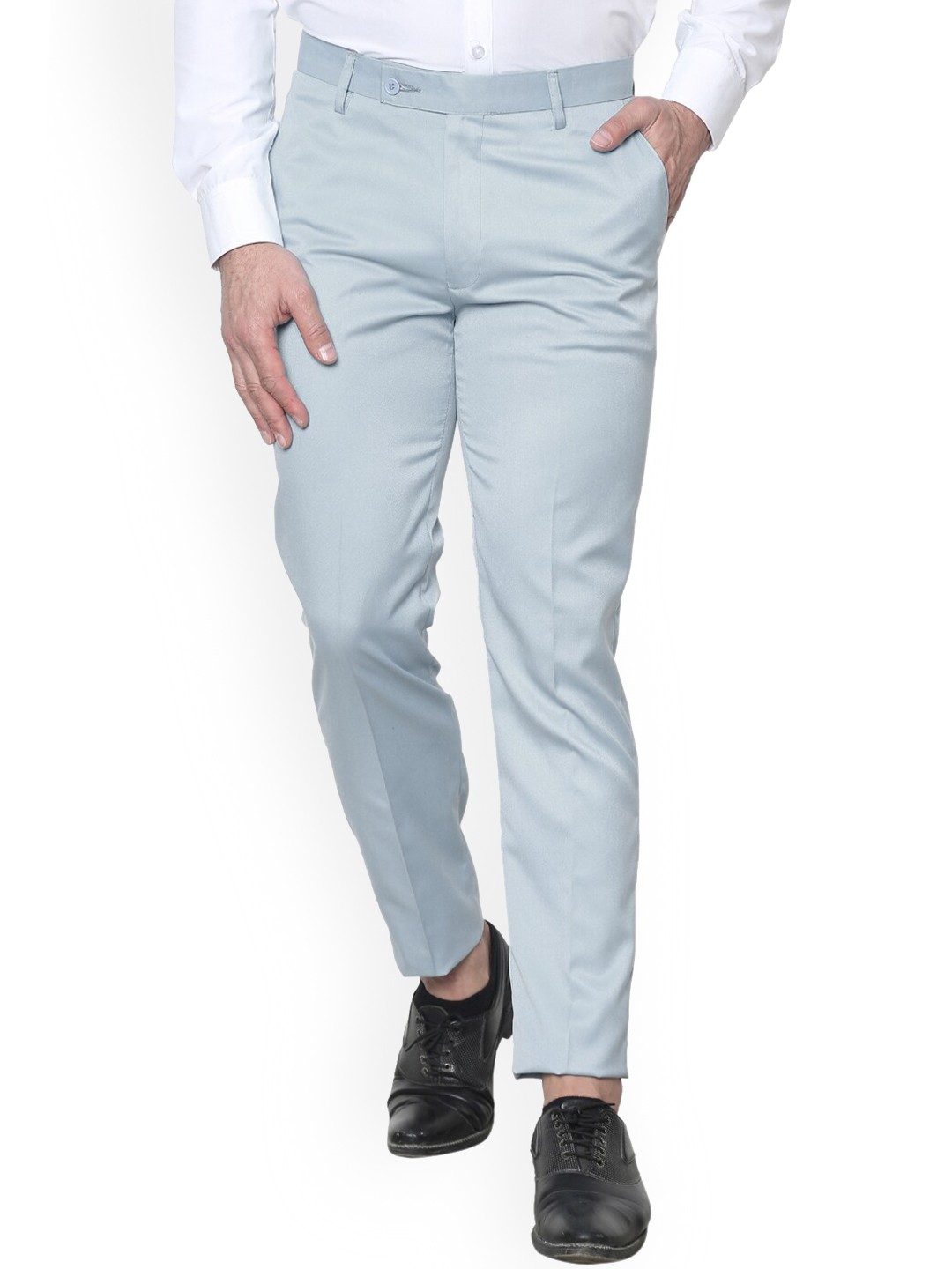 

AD & AV Men Steel Classic Easy Wash Formal Trousers