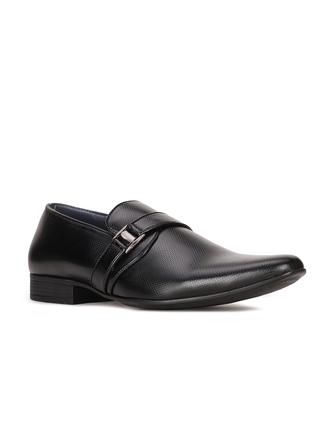 

Bata Men Black Solid Formal Slip-On Shoes