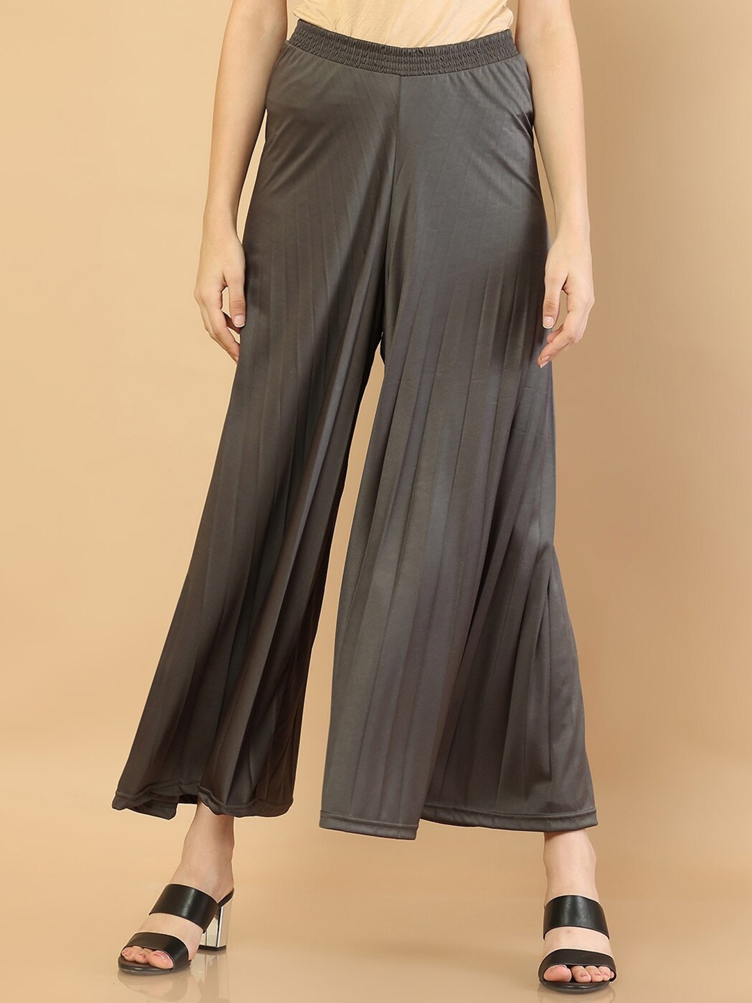 

Soch Women Grey Knitted Palazzos