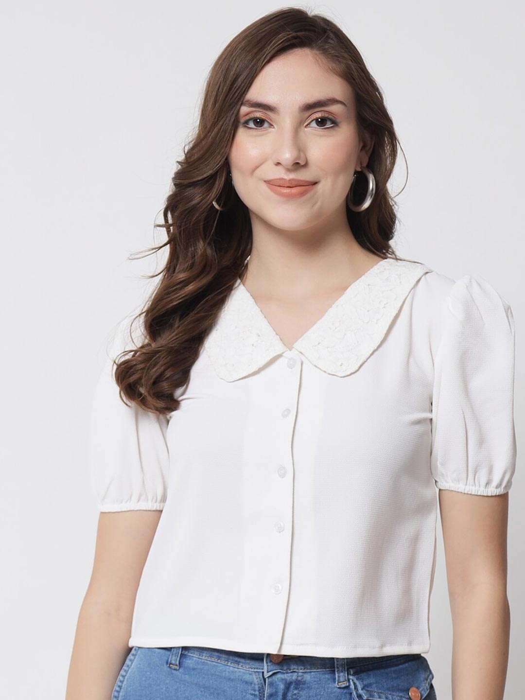 

Trend Arrest Women White Crop Top