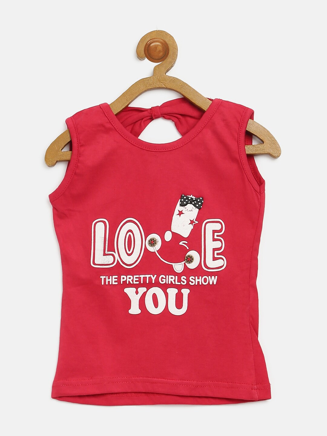 

V2 Value & Variety Girls Pink Printed Knitted Top