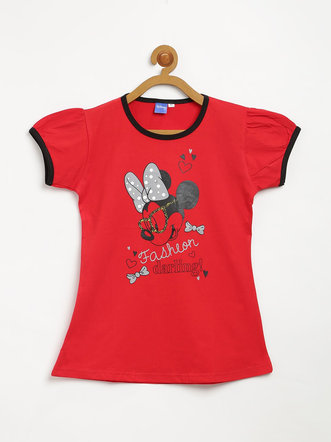 

V2 Value & Variety Girls Red Printed Top