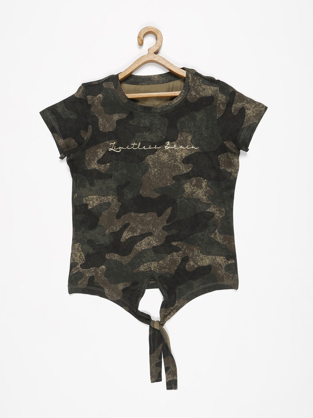 

V2 Value & Variety Green Print Top