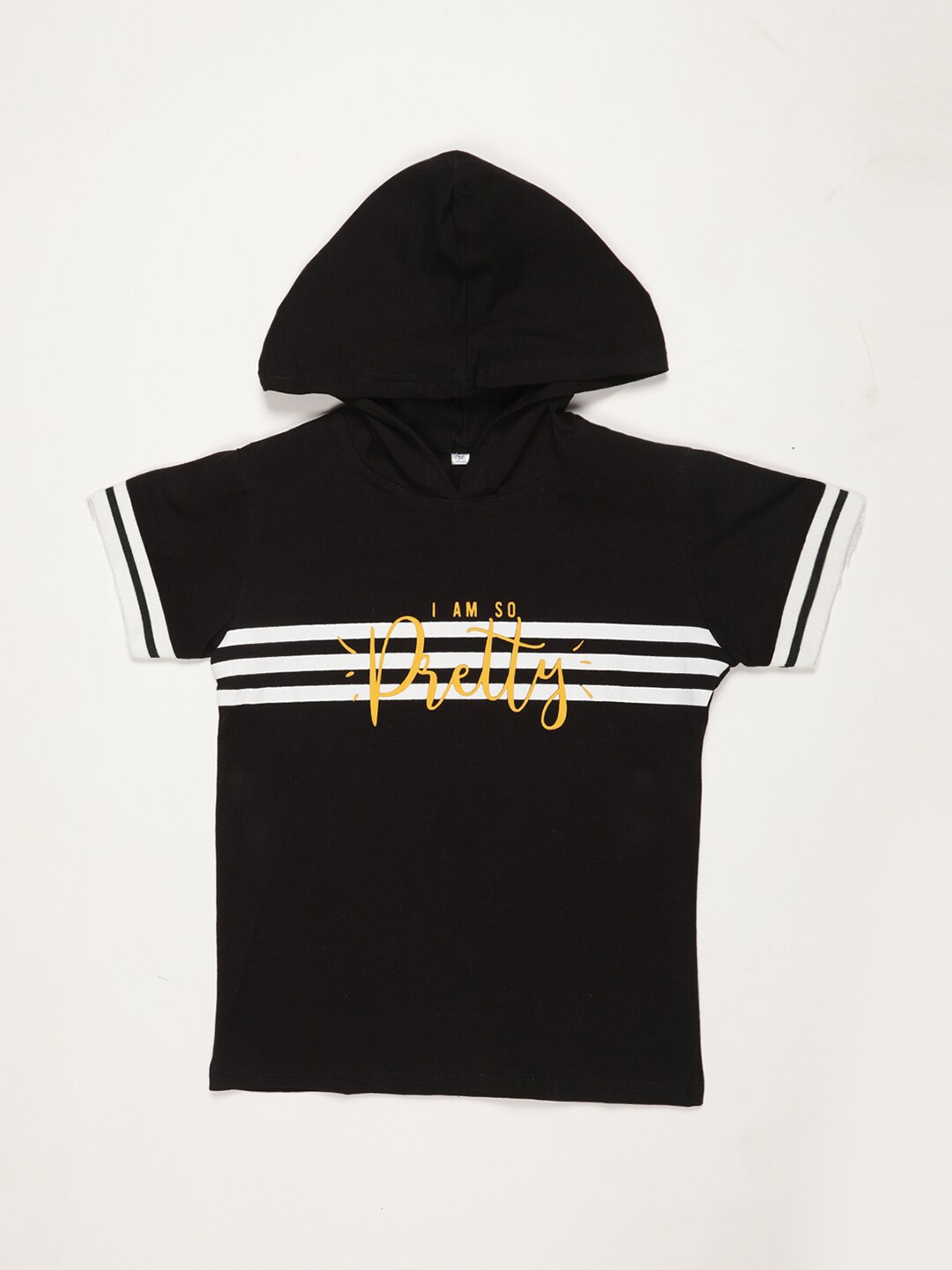 

V2 Value & Variety Girls Black Printed Tank Top