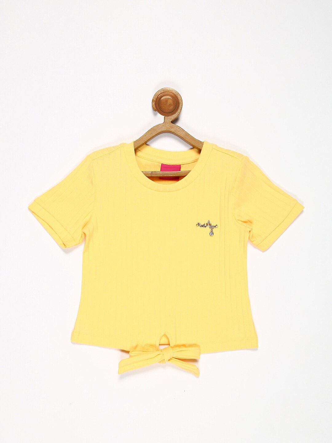 

V2 Value & Variety Girls Yellow Knitted Top