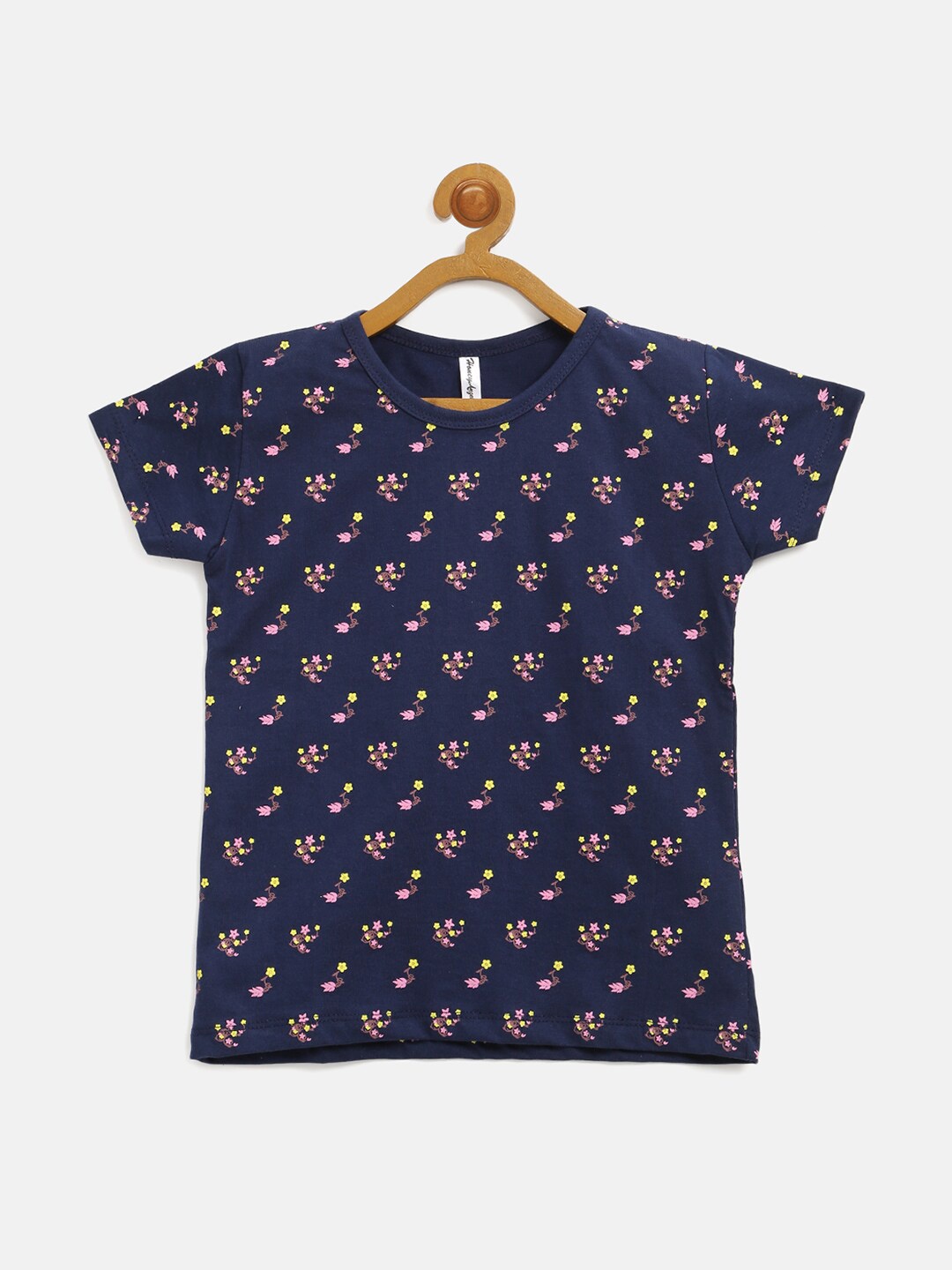

V2 Value & Variety Blue Kids-Girls Print Top