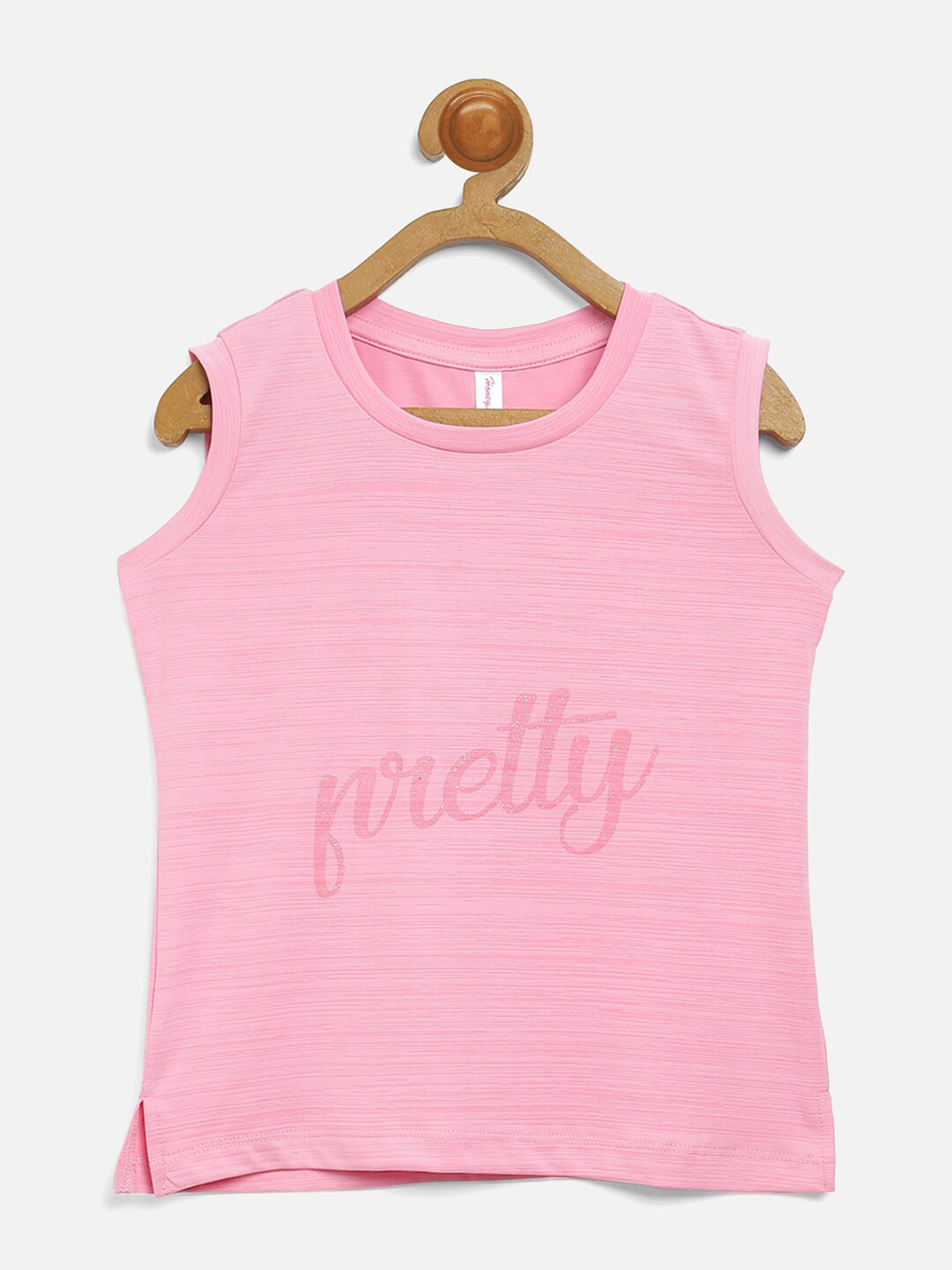 

V2 Value & Variety Girls Pink Print Top