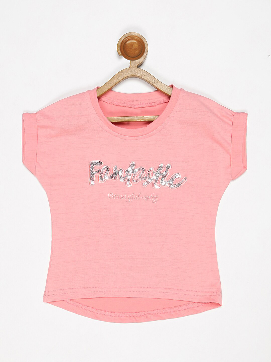

V2 Value & Variety Girls Pink Embellished Top