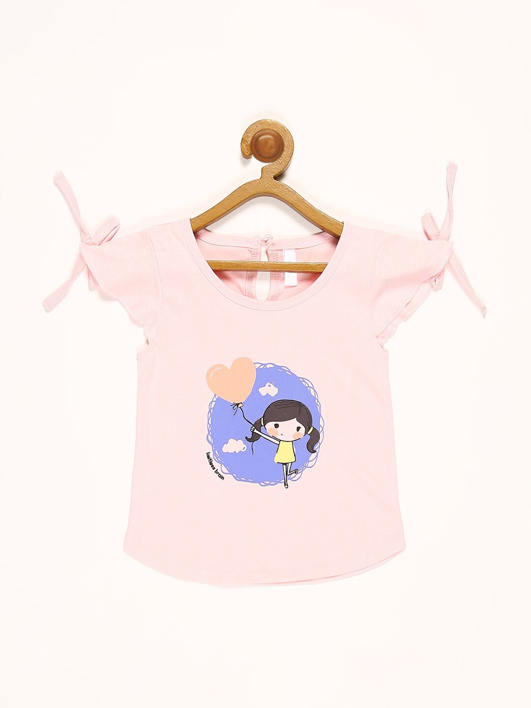 

V2 Value & Variety Girls Pink Printed Top