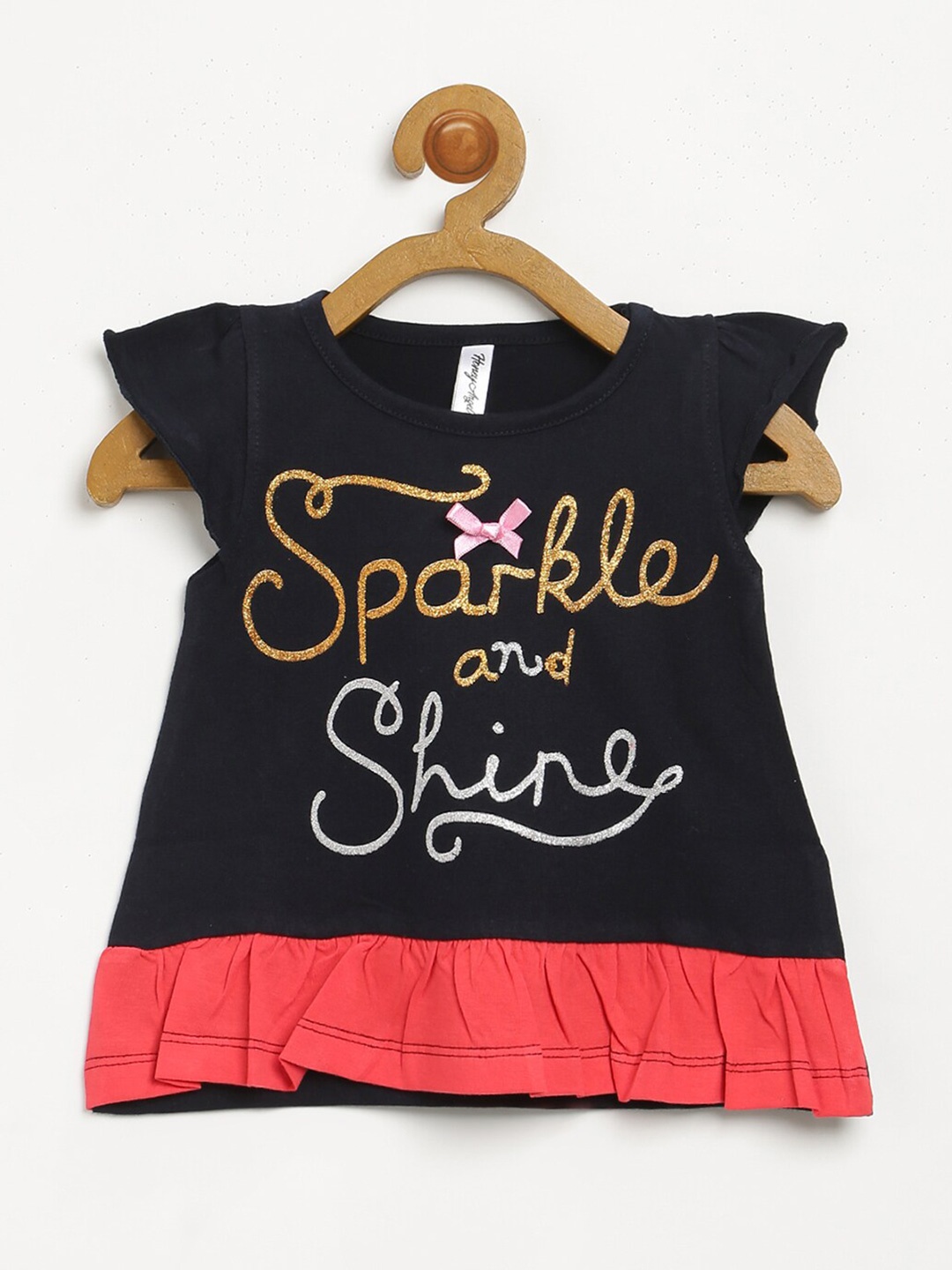

V2 Value & Variety Girls Blue & Orange Printed Top
