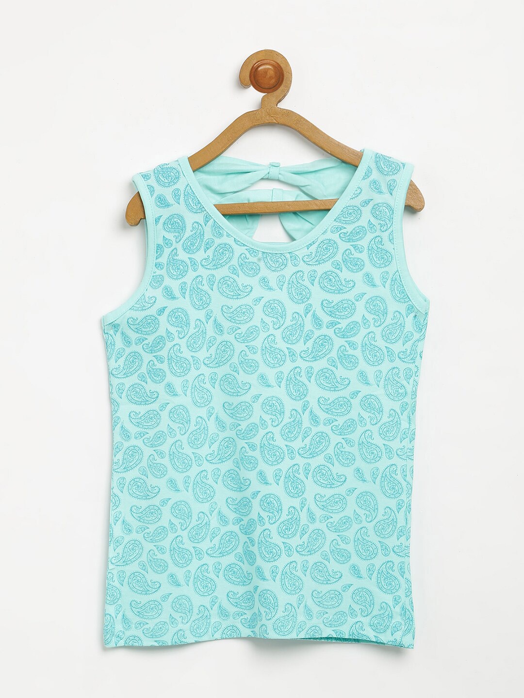 

V2 Value & Variety Girls Sea Green & White Knitted Top