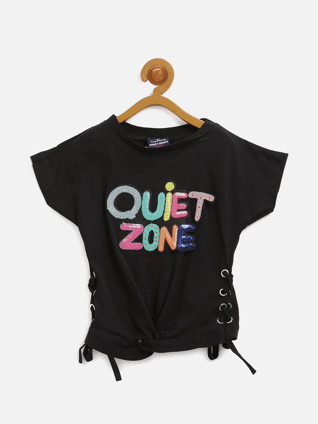 

V2 Value & Variety Black Printed Top
