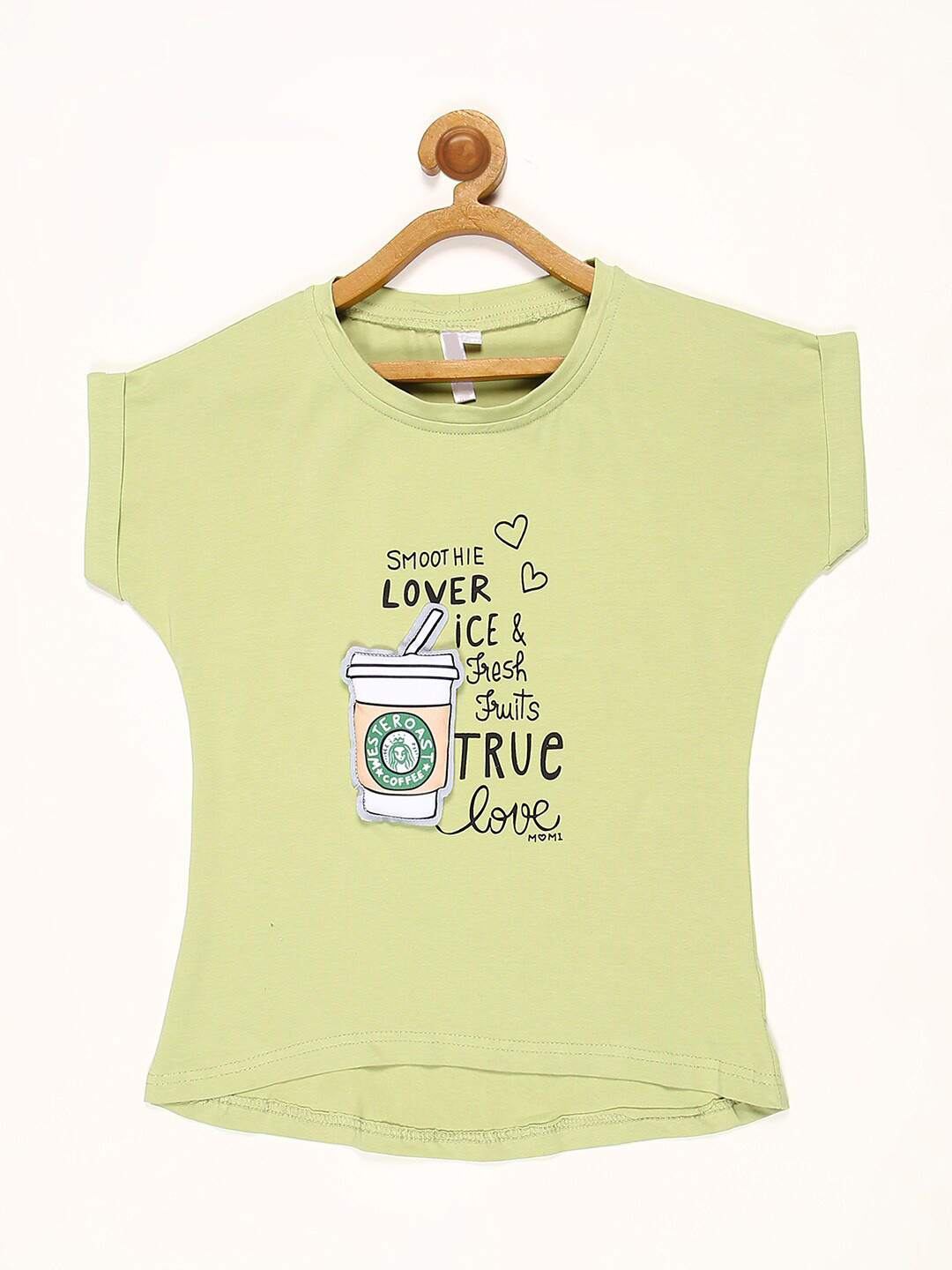 

V2 Value & Variety Green Print Extended Sleeves Top